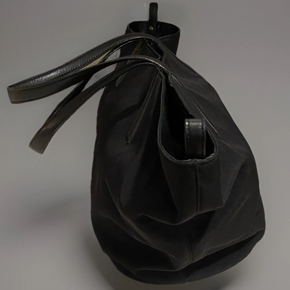 ZARA Black Faux Leather Tote Bag Large Shoulder  Carryall Shopper Travel  $69 - Picture 3 of 16